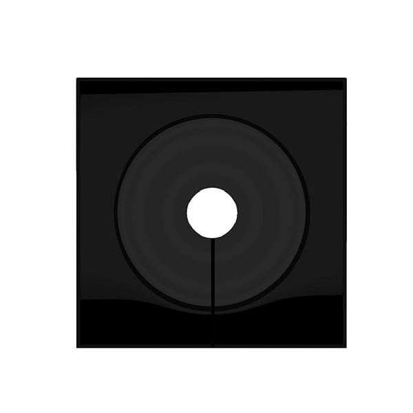 Róshetta opnanleg flöt - Svart