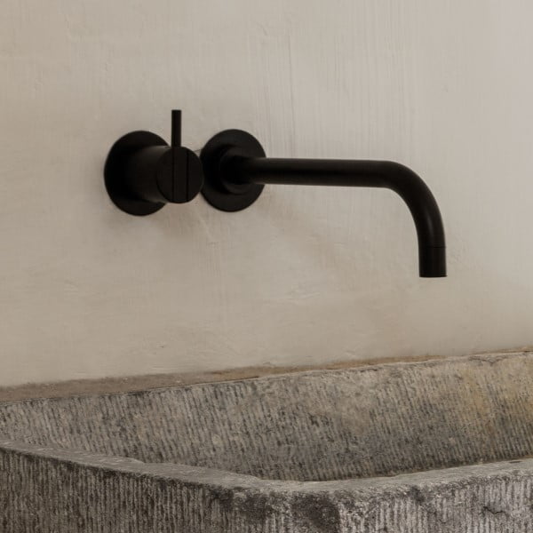 Innbyggt handlaugartæki matt svart