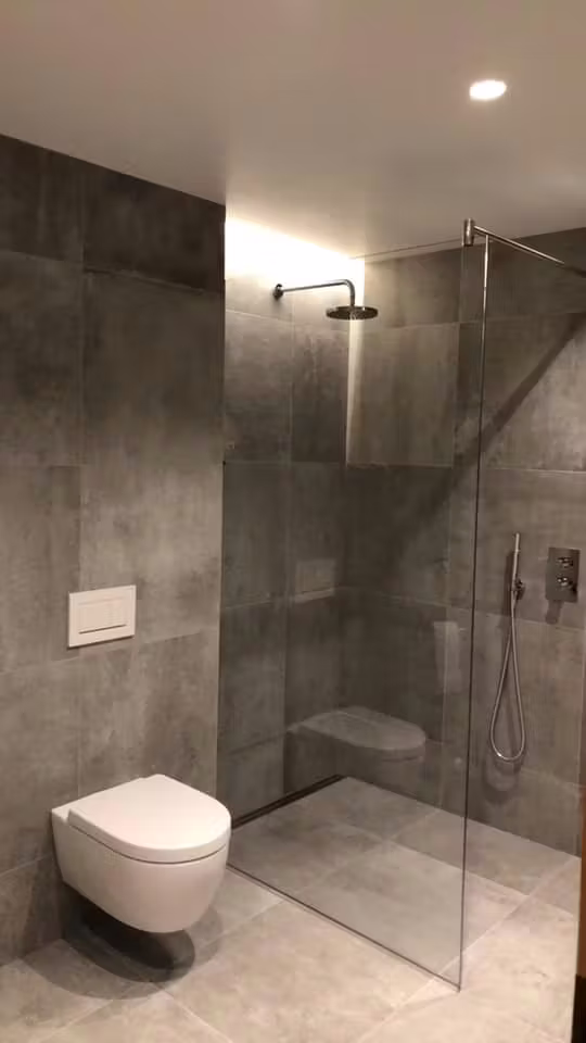 Sturtugler glært, króm listar og stöng - 120 cm