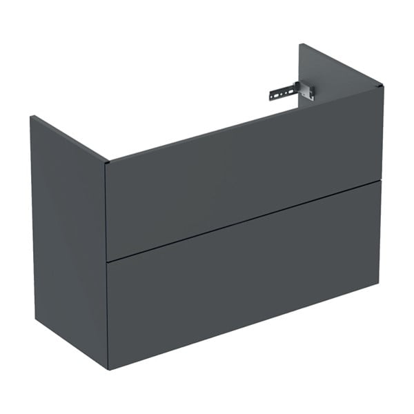 Elegant innrétting matt svört - 90x47 cm