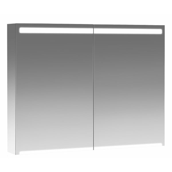 Option spegilskápur með Led lýsingu - 90 cm