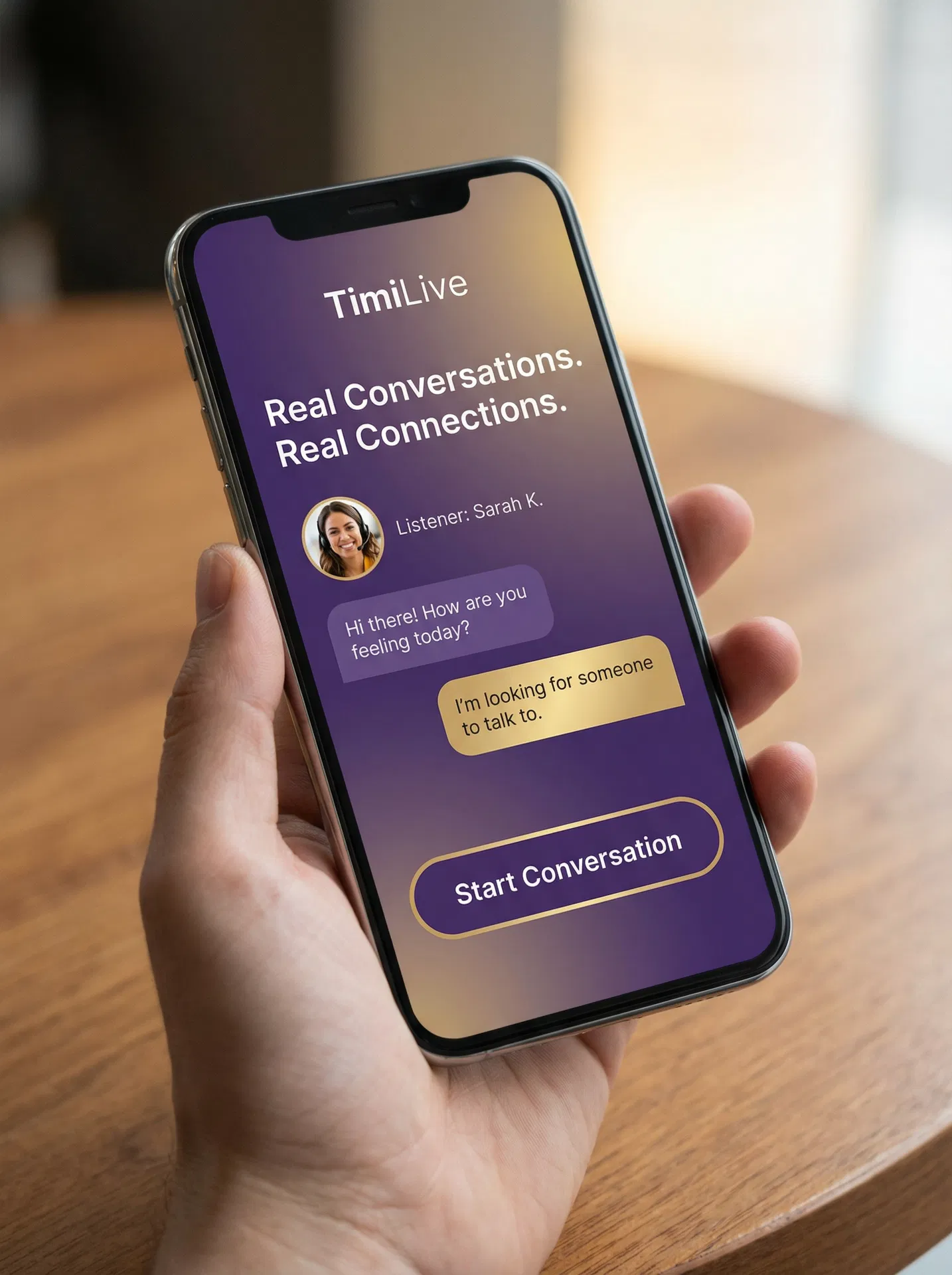 TimiLive App - Welcome Screen