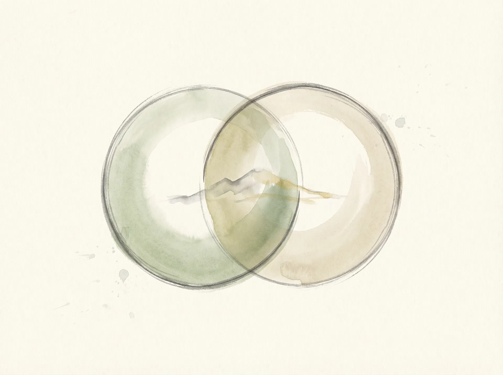 認識の変化を象徴する二つの重なる円