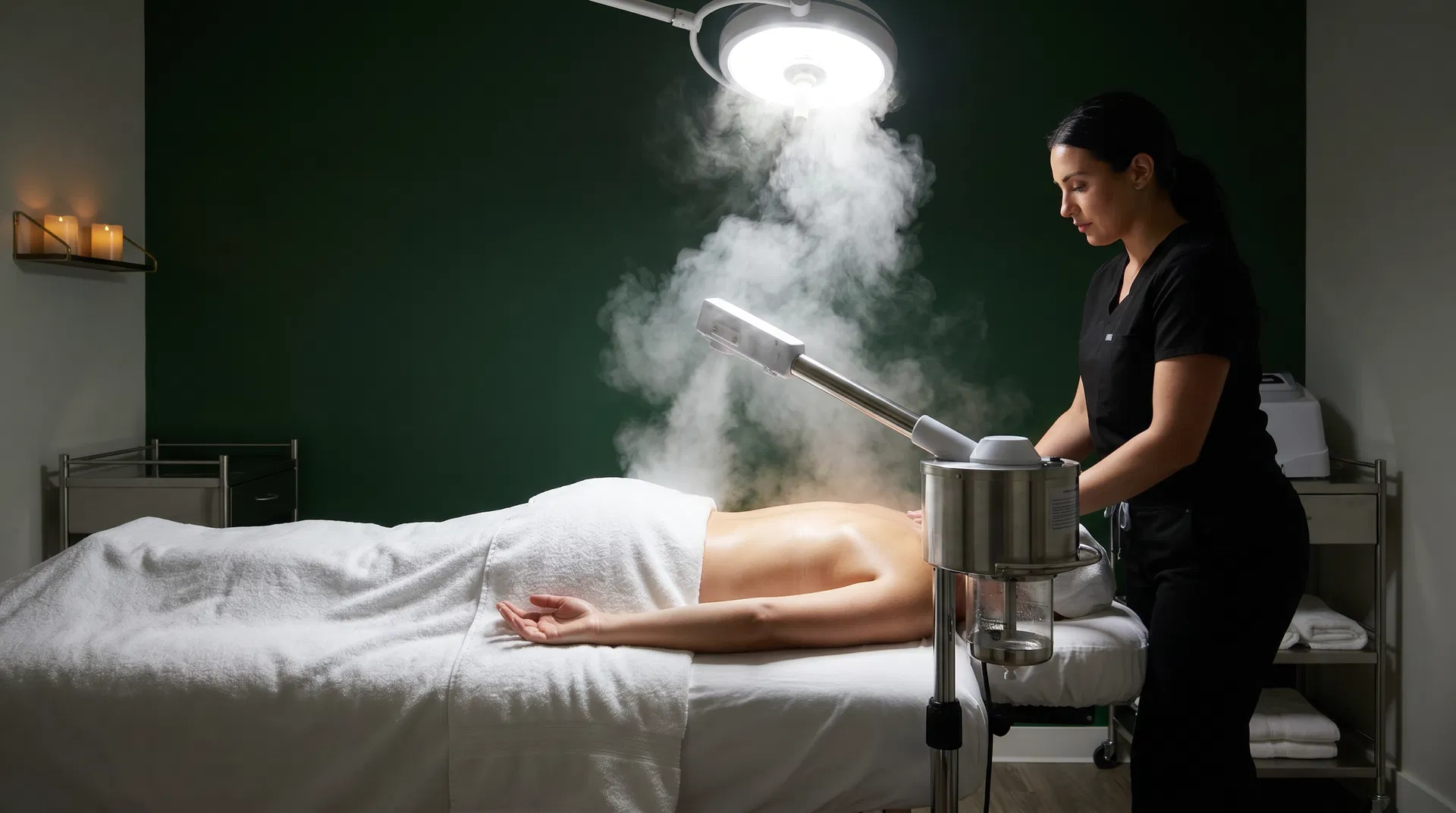 Back facial body wrap treatment at Banyan and Bamboo Austin TX