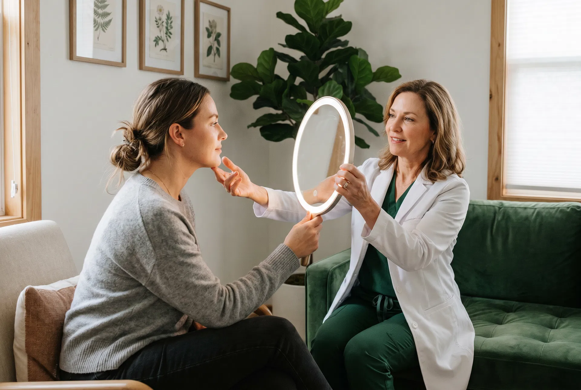 Ozempic face consultation and treatment at Banyan and Bamboo Austin TX med spa