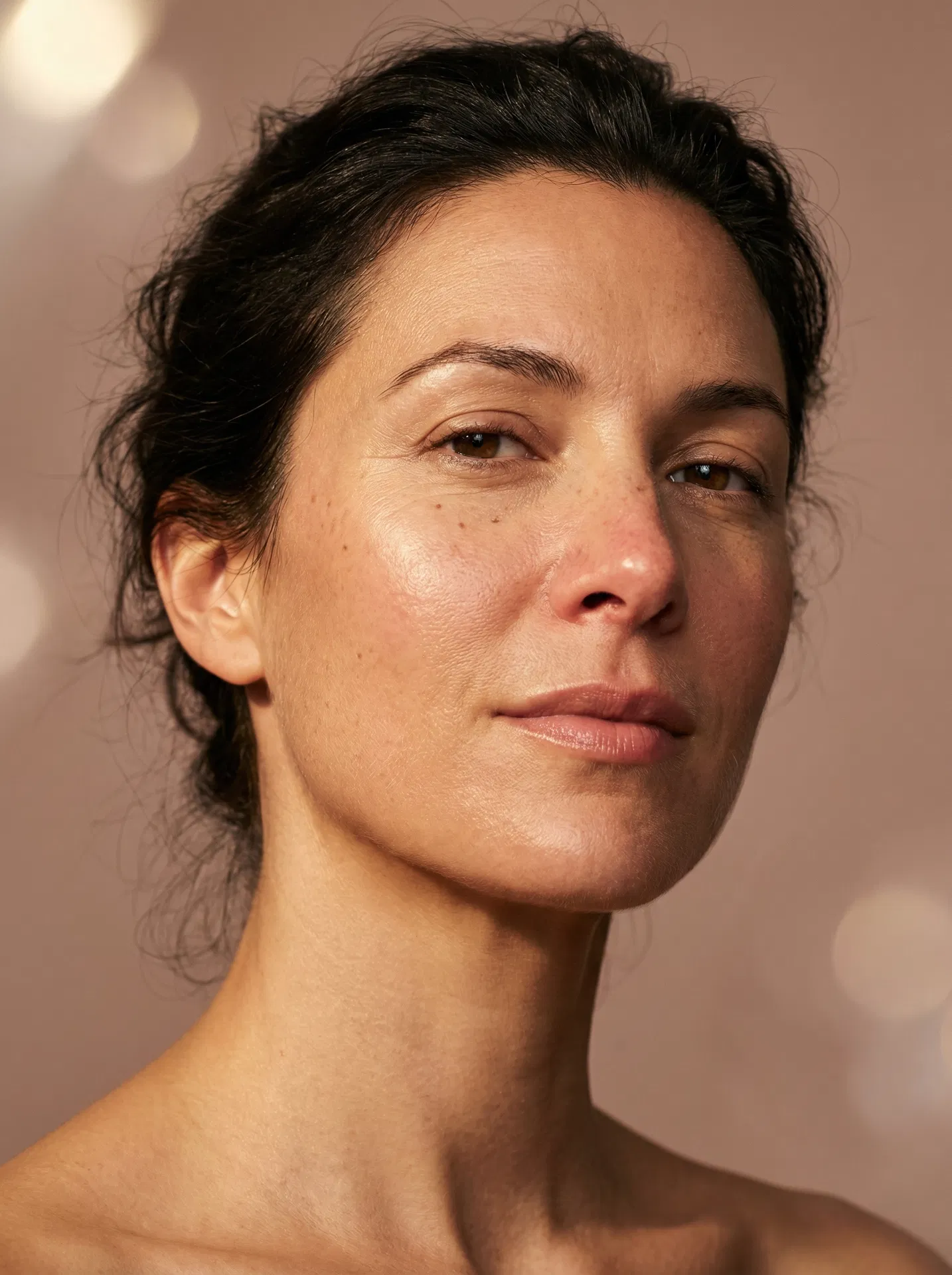 DiamondGlow facial results radiant glowing skin after treatment at Banyan and Bamboo Austin TX