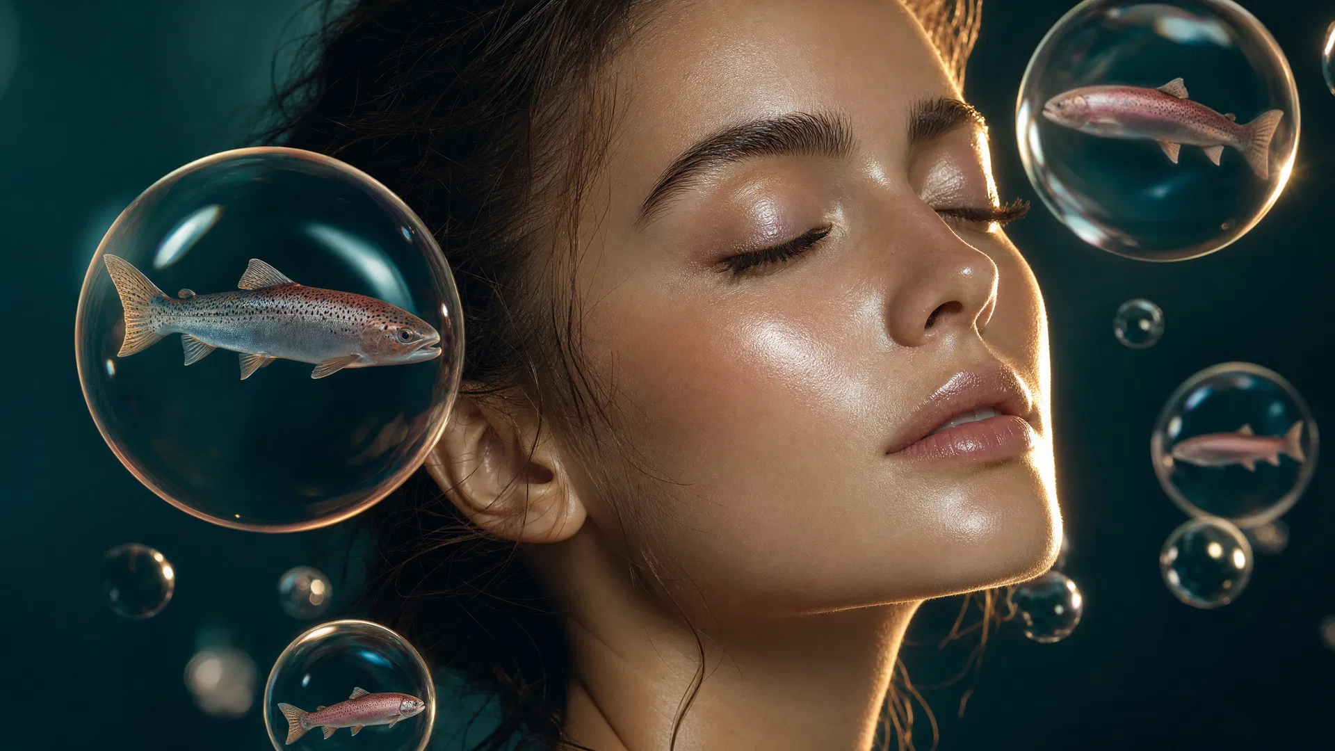 PDRN salmon DNA facial treatment at Banyan and Bamboo Austin TX — Mermaid Facial with Toskani Lumicen