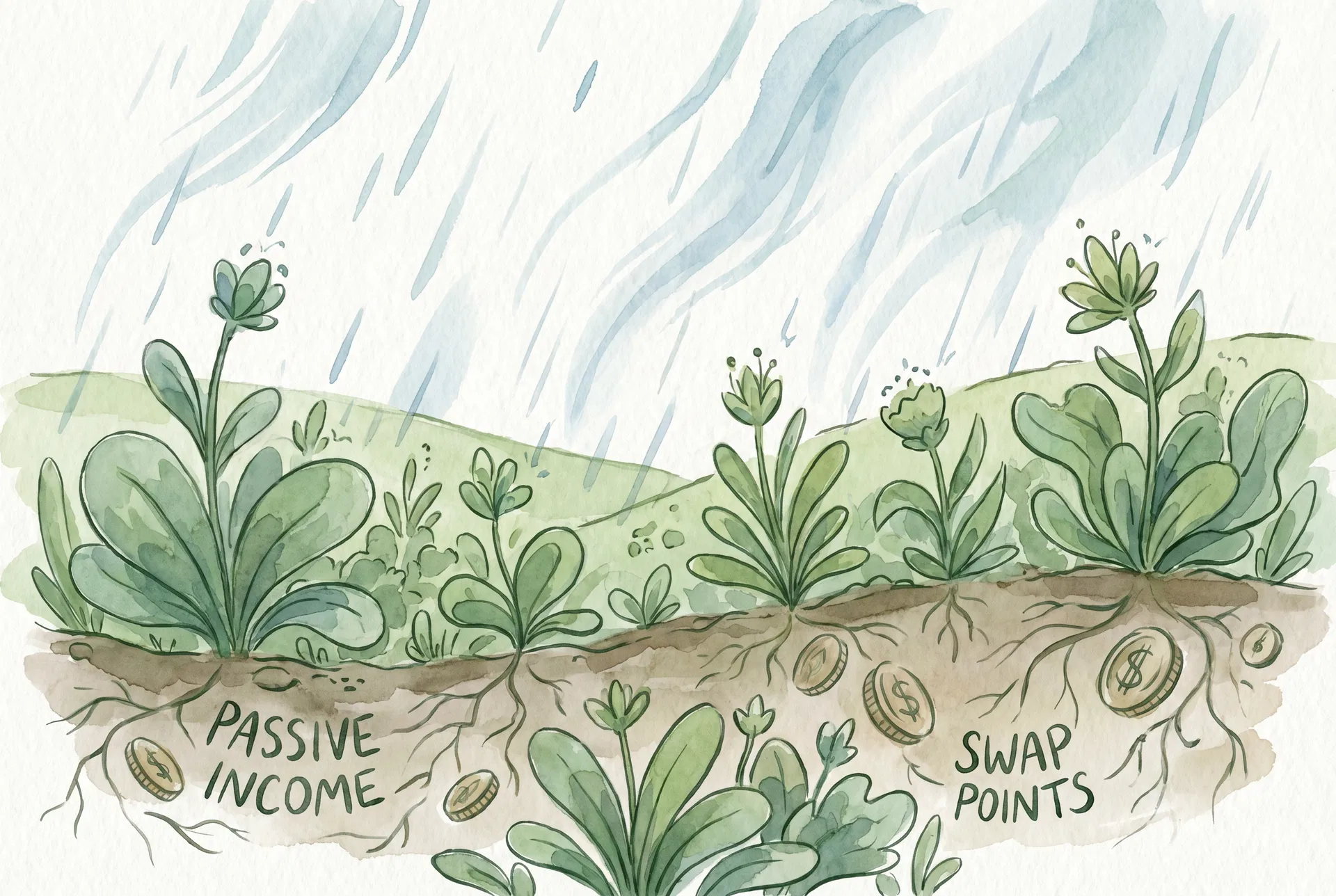 スワップポイントという恵みの雨：長期運用でコツコツ資産を育てる戦略