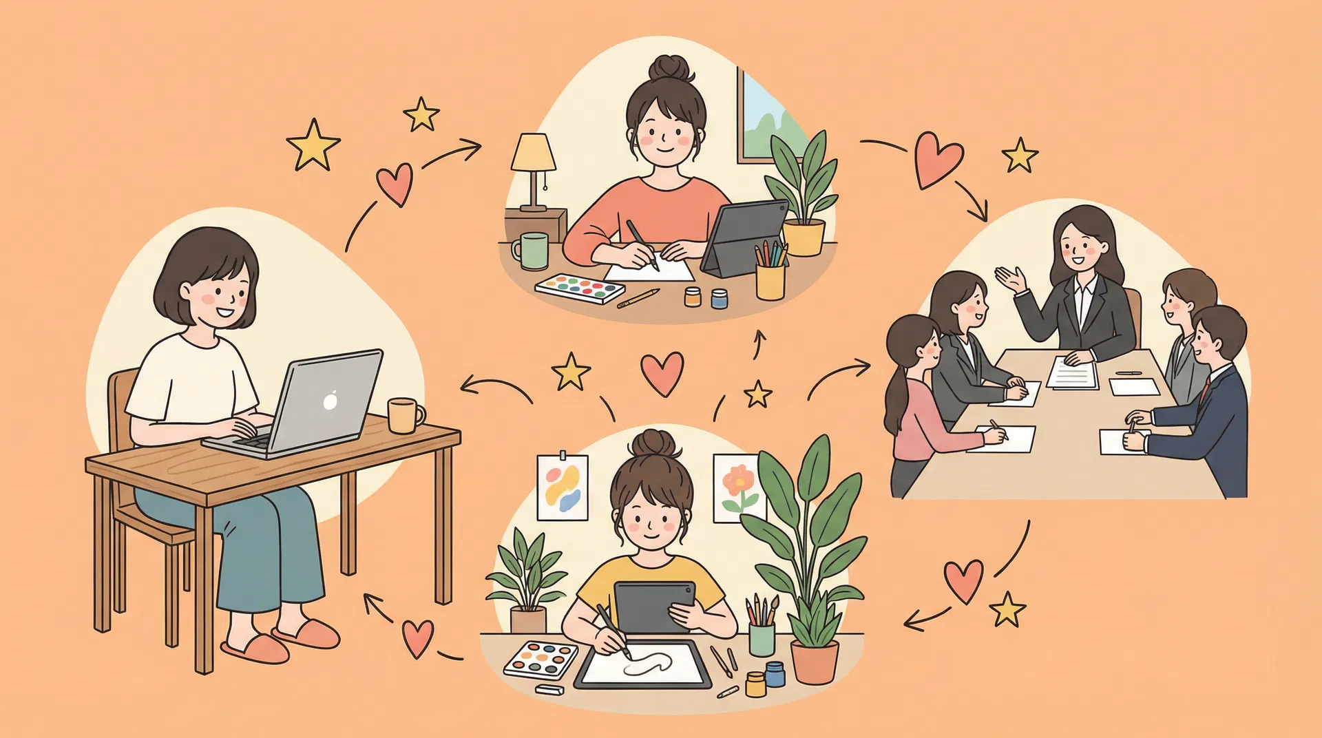 事例で学ぶ!先輩ワーママたちのキャリアチェンジ成功談