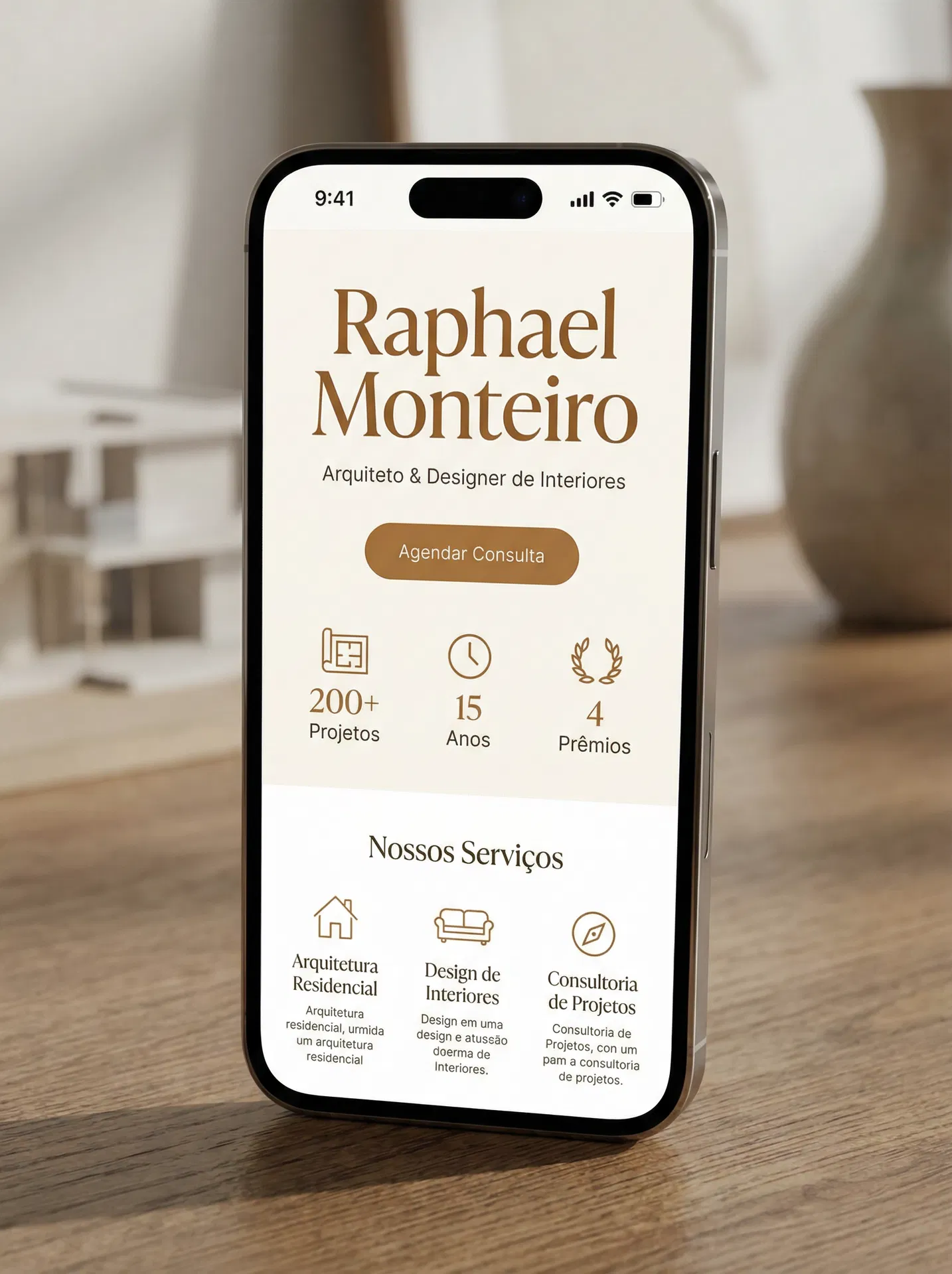 Site Rápido - Portfólio Arquiteto