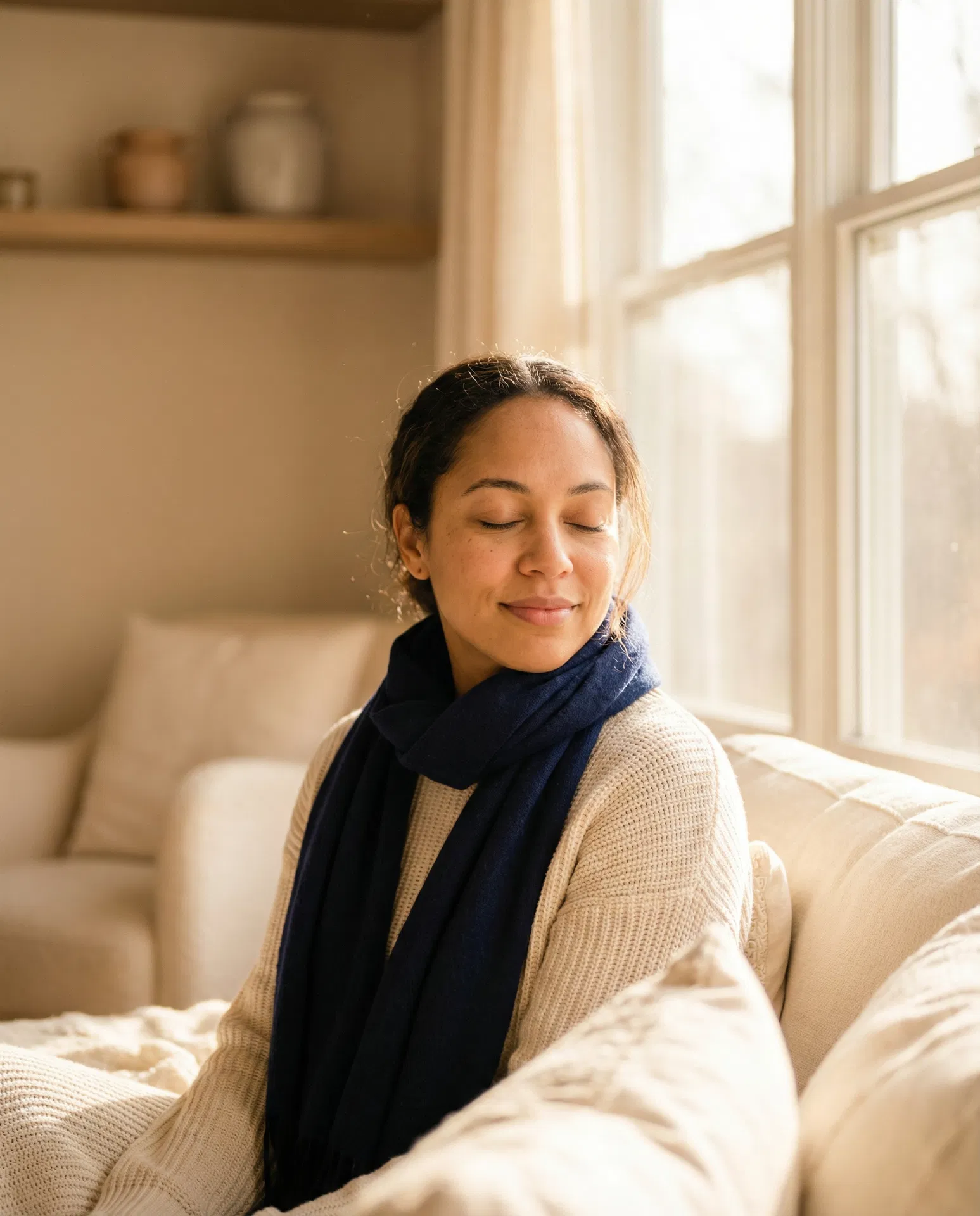 Silhouette dans la lumière — symbolisant la transformation intérieure