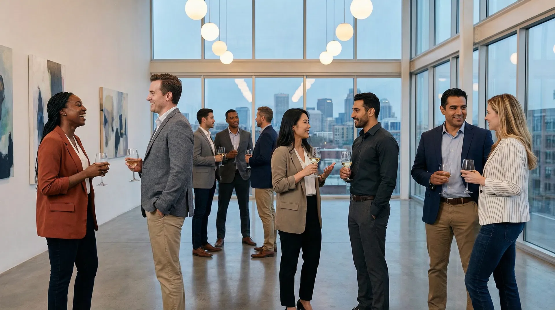 Executive networking reception