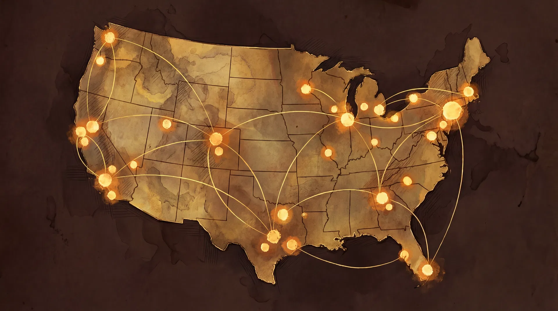 Founder Dinners cities across the United States