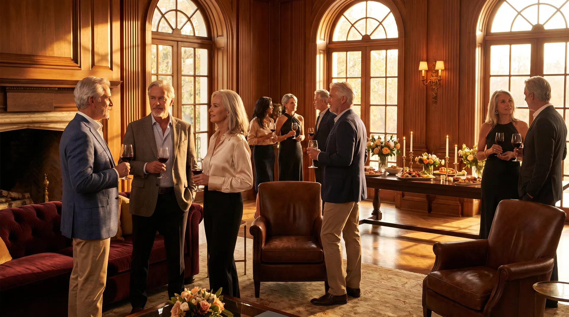 Private dinner at a luxury listing