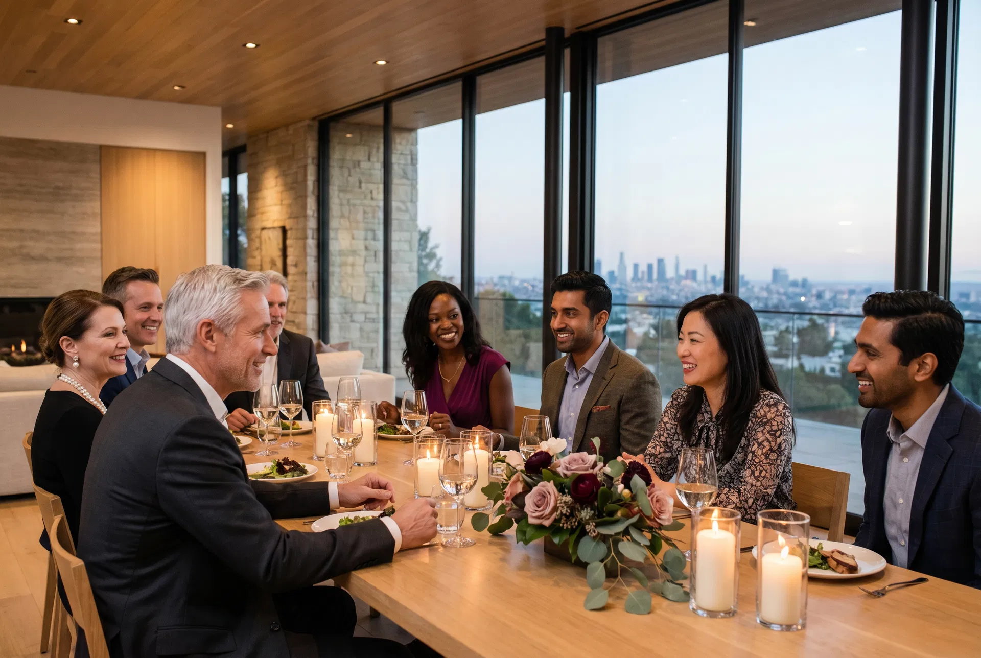 Guests at a Listing Dinner