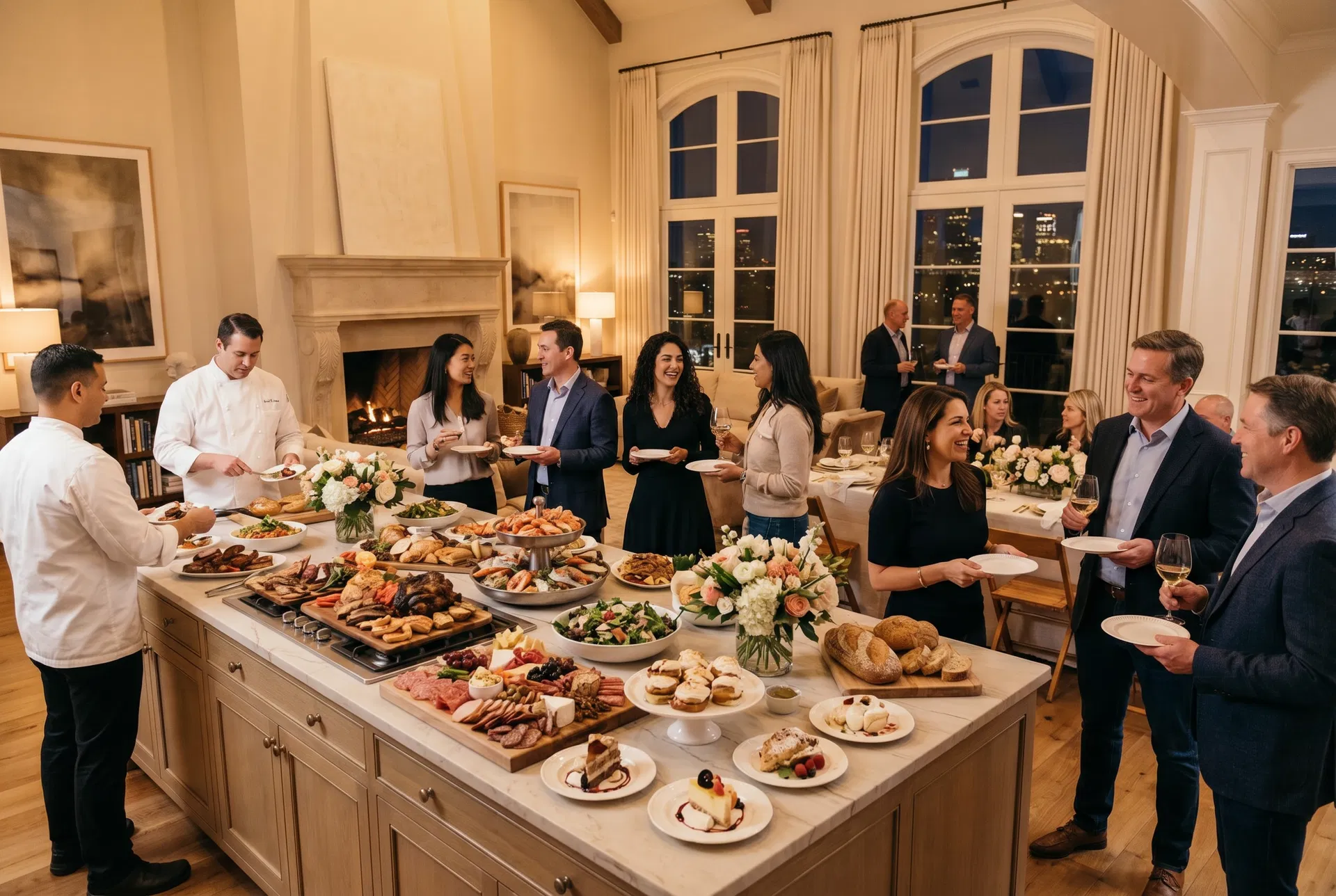Private chef dinner party