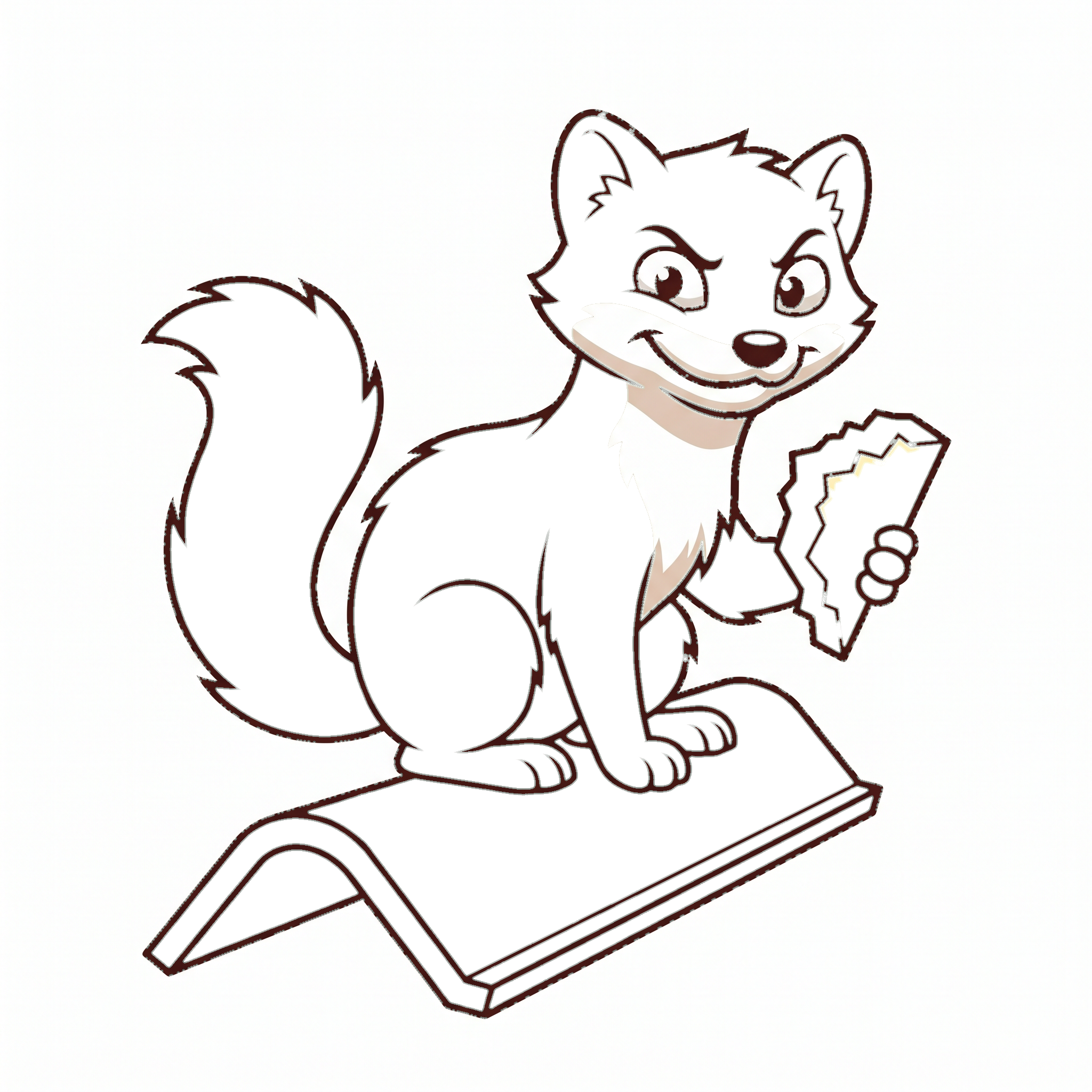 Kuna na dachu — ilustracja