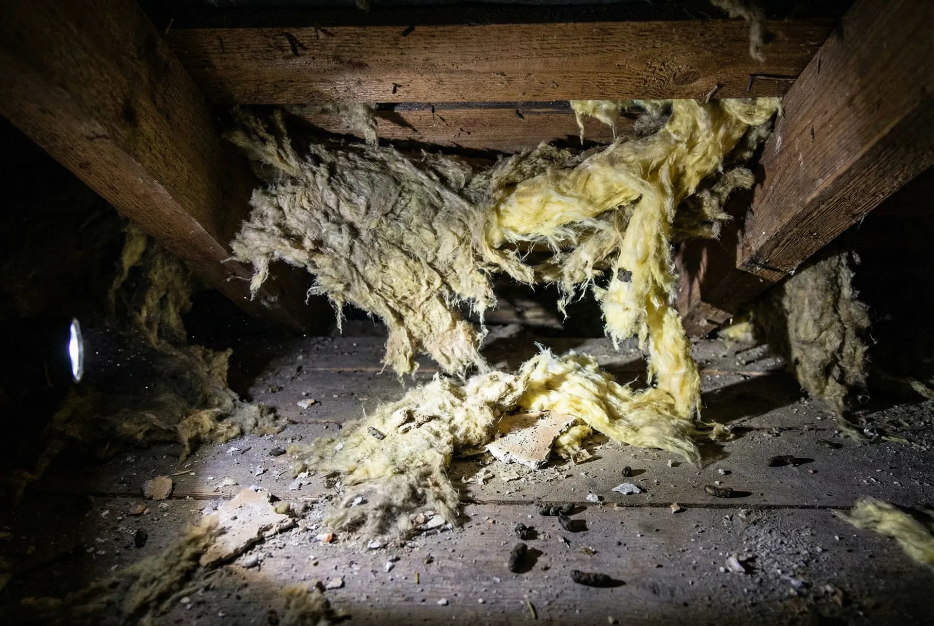 Wilgoć niszczy więźbę