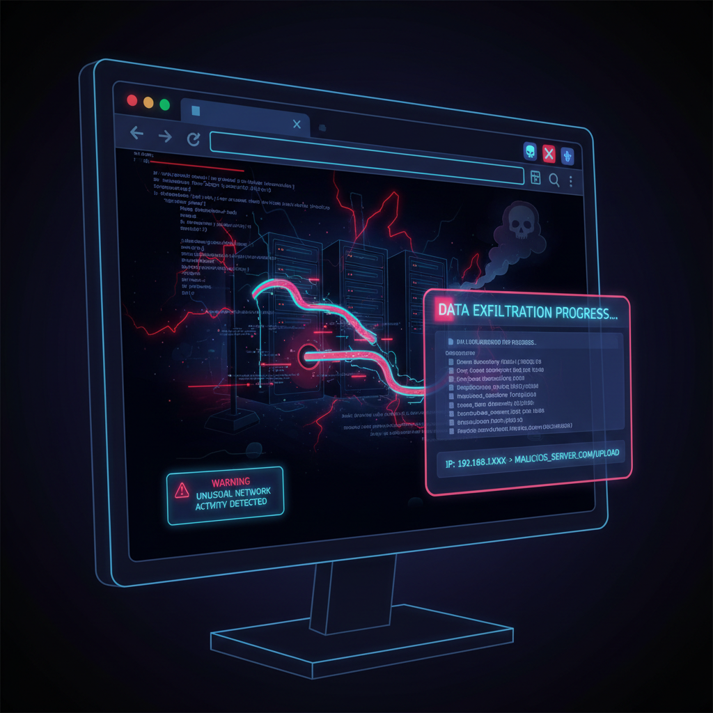 Browser Extension Supply Chain Attacks: Stealthy Data Exfiltration