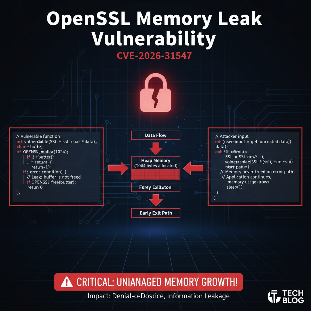 CVE-2026-31547: Critical OpenSSL Memory Leak Vulnerability Analysis