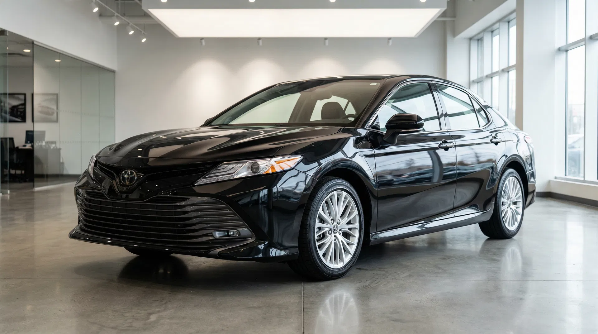Professional luxury salon car - front view