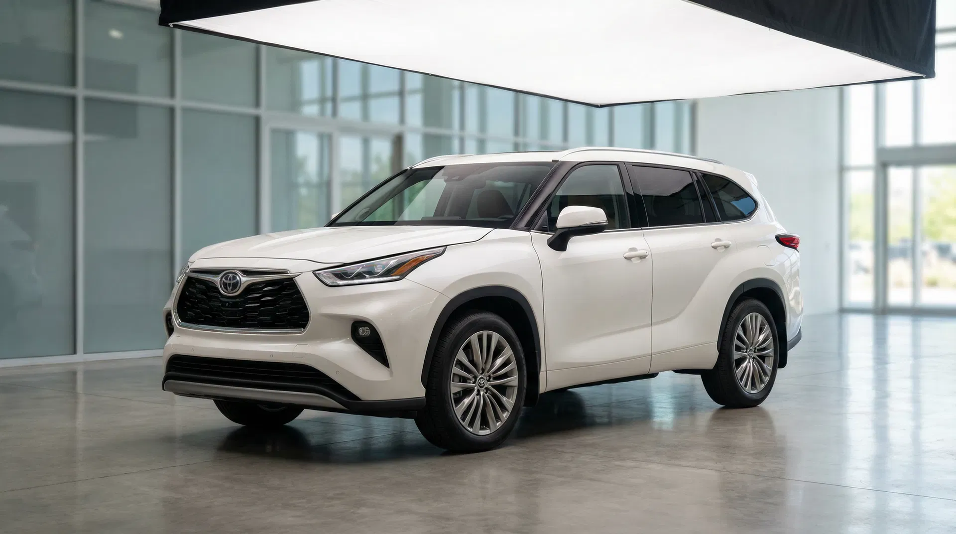 Professional luxury SUV car - front view