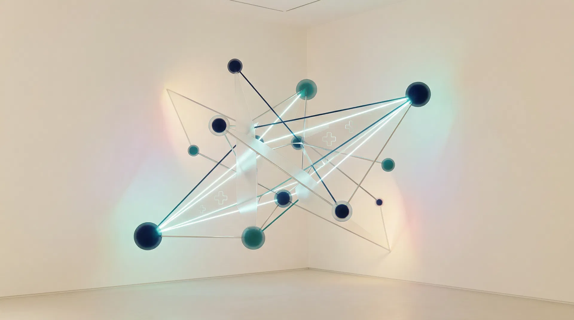 Healthcare technology digital network illustration