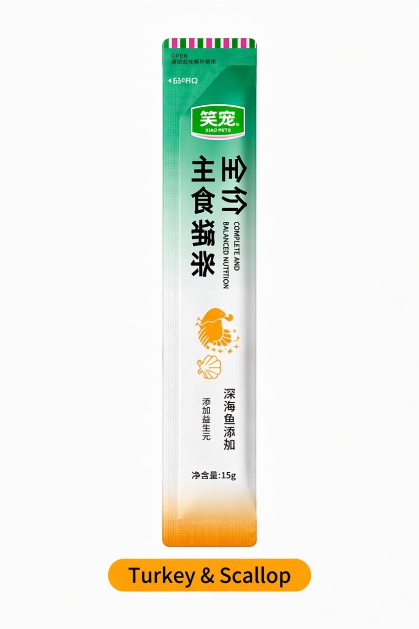 JOY PETS Turkey & Scallop Treat Cat Sticks (Single Stick) 15g - Image 1