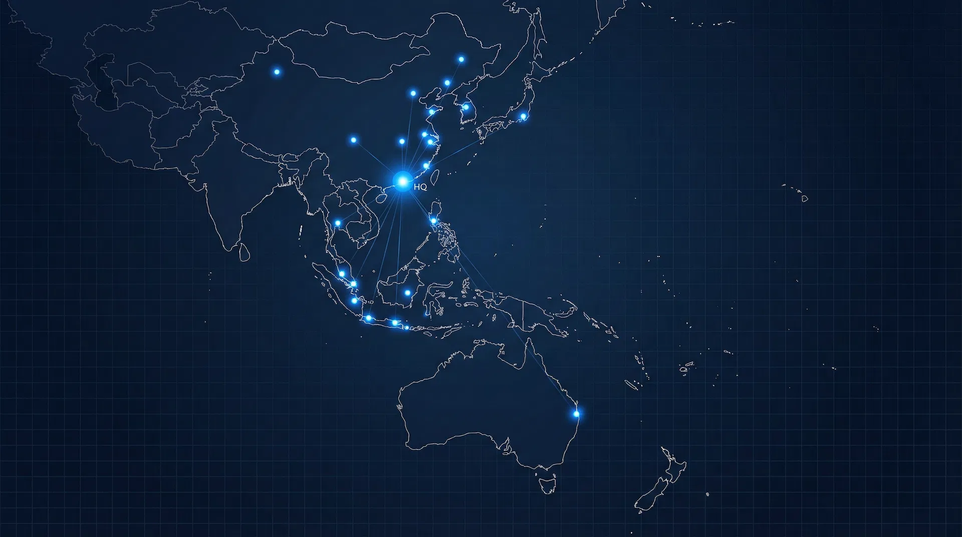 Aerosim APAC regional presence map