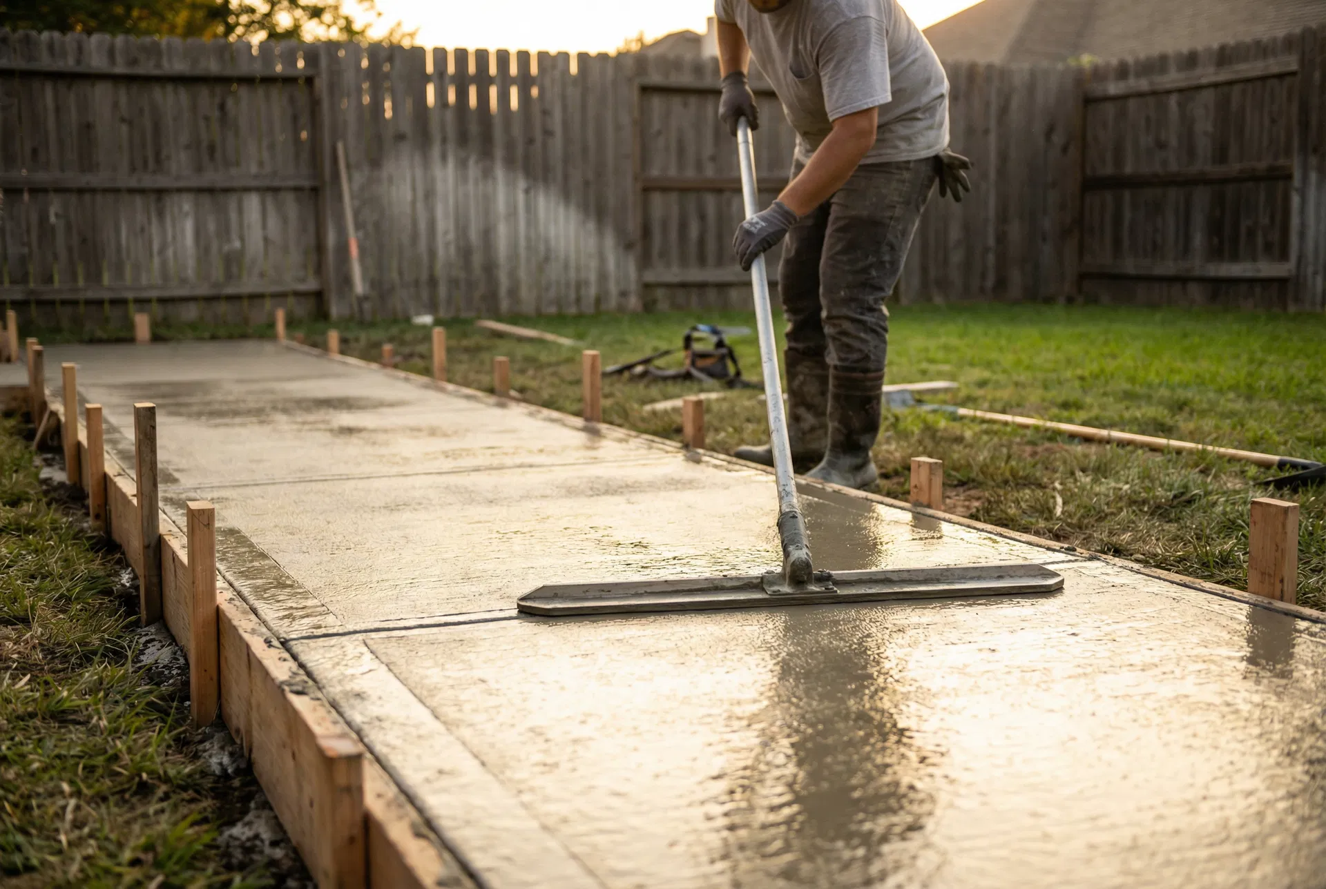Light Flat Concrete Work