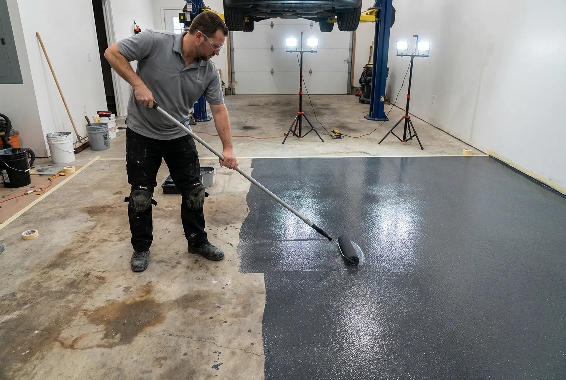 Epoxy vs. Polyaspartic Coatings: Which Is Right for Your Michigan Garage?