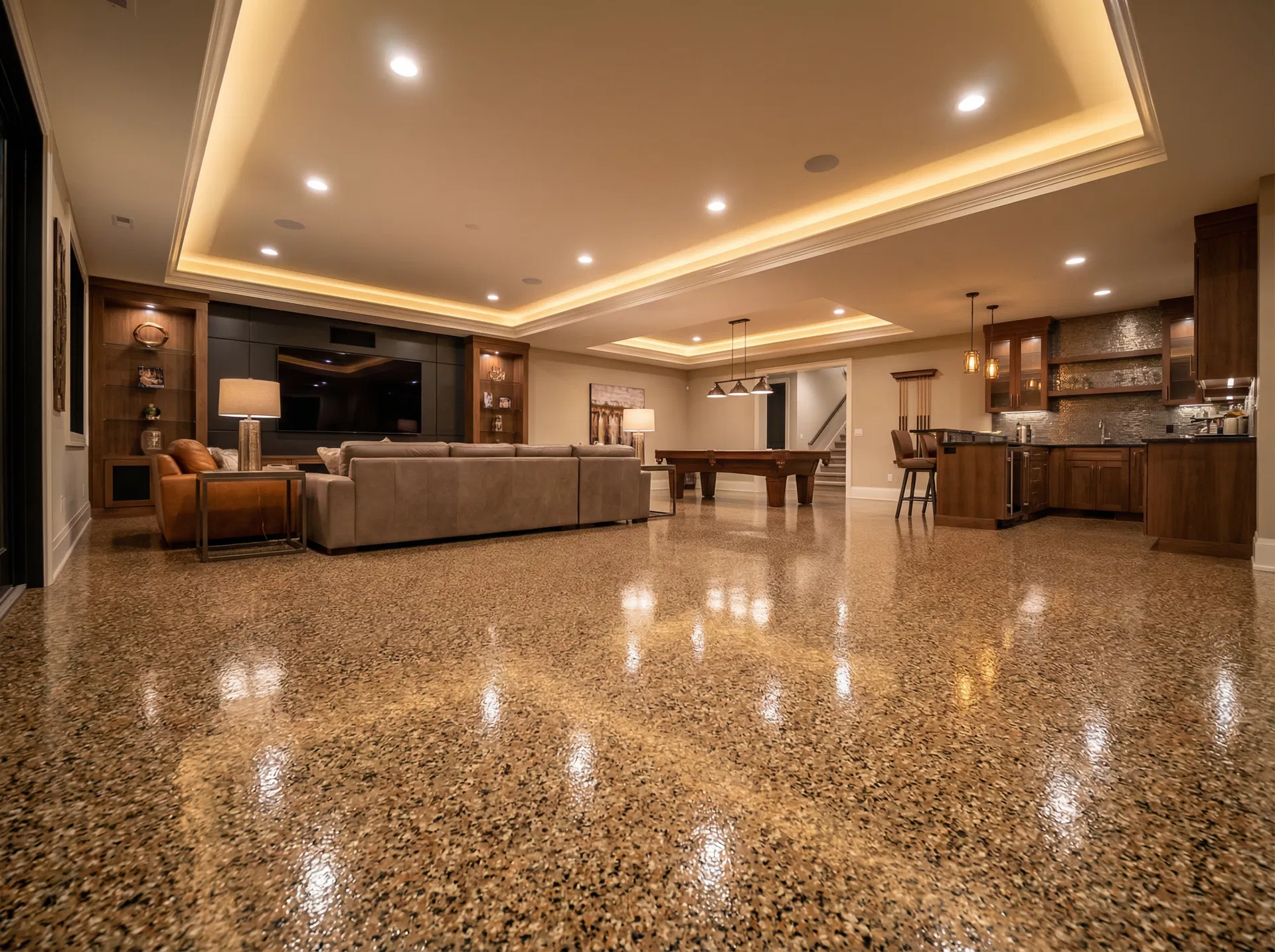 Flake Epoxy - Basement