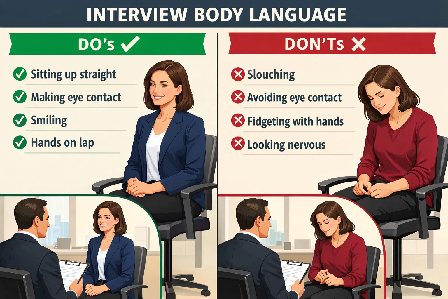 Interview Body Language: Do's and Don'ts