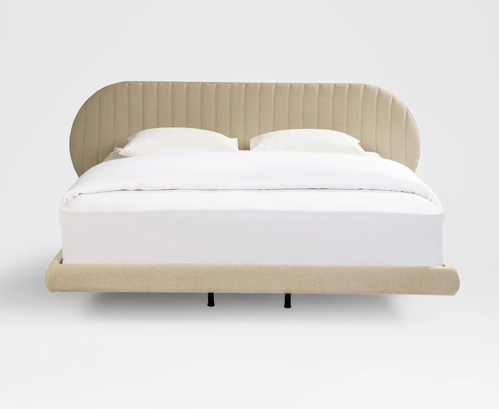 Leoncio King Bed Beige-180x200 CM