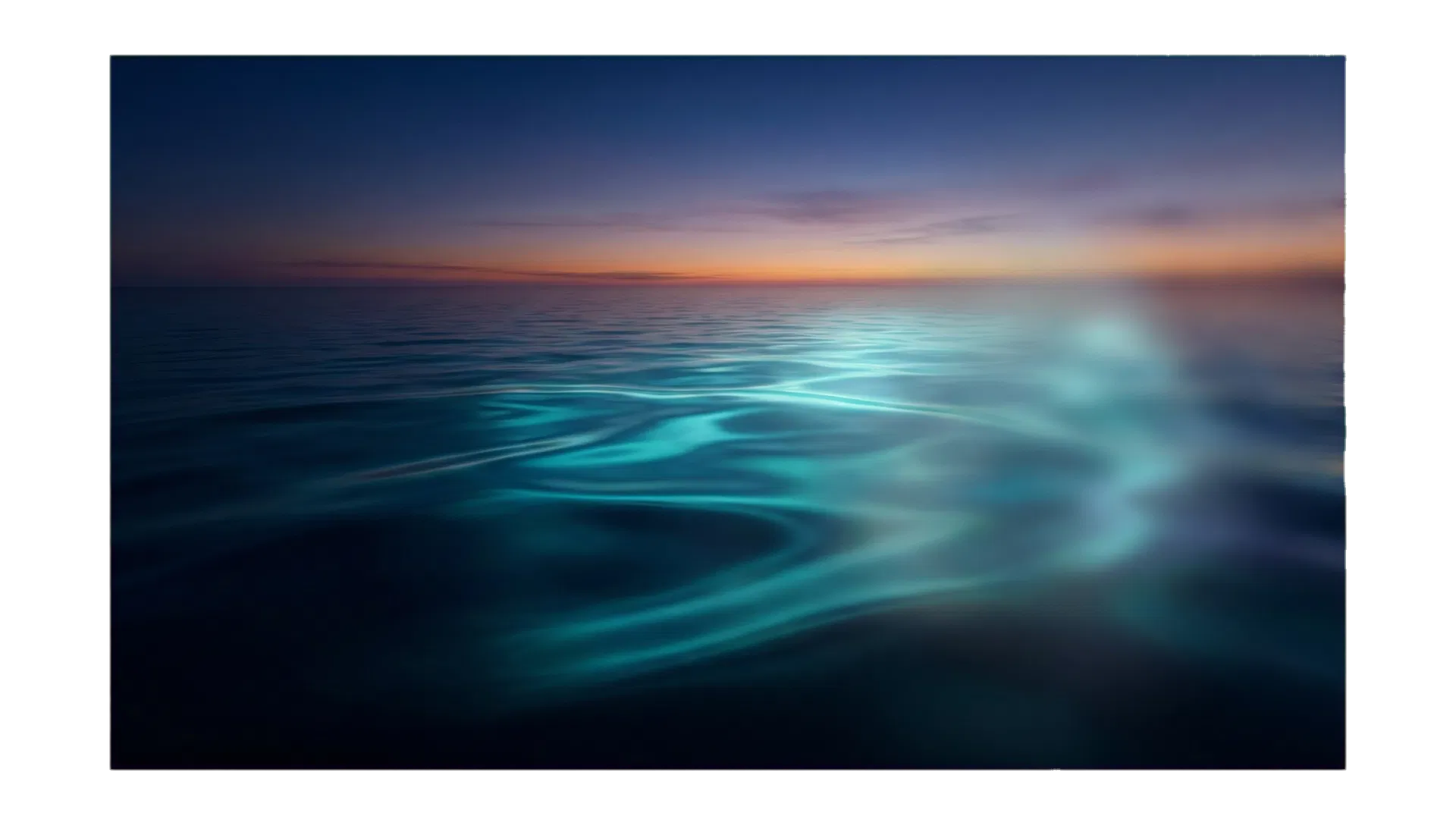 Fondo premium de océano azul