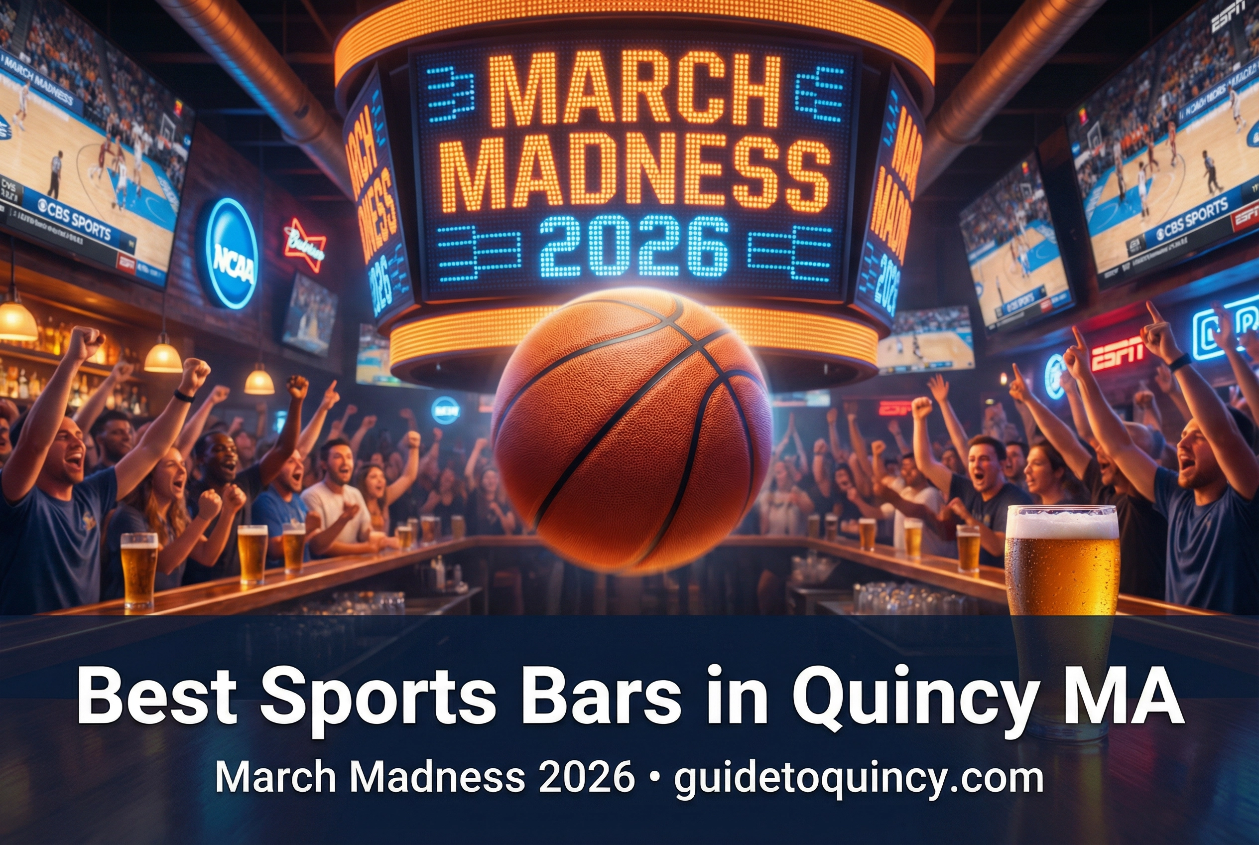 Best Sports Bars in Quincy MA to Watch March Madness 2026