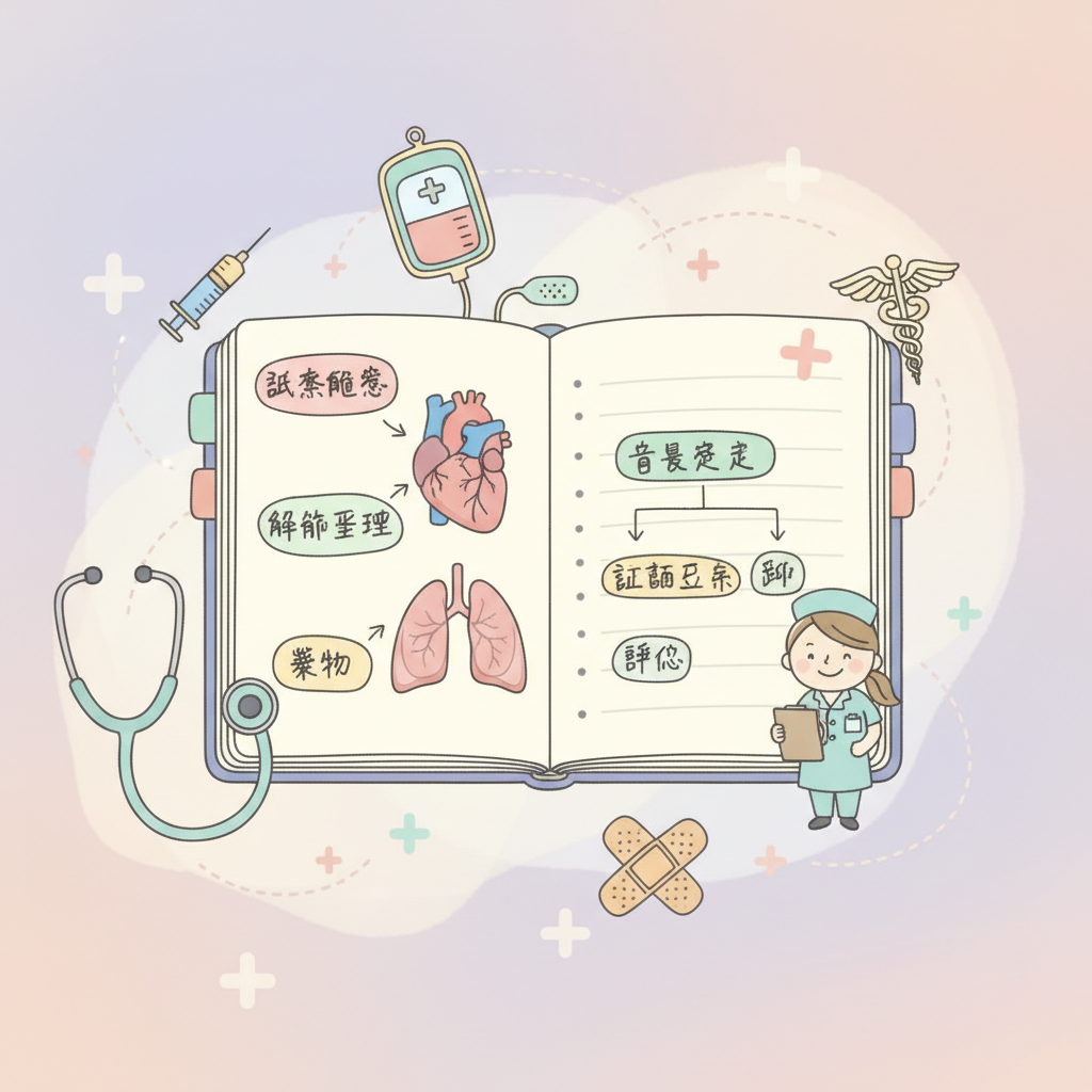 看護実習の事前学習ノート作成ガイド - 効率的なまとめ方と評価されるポイント