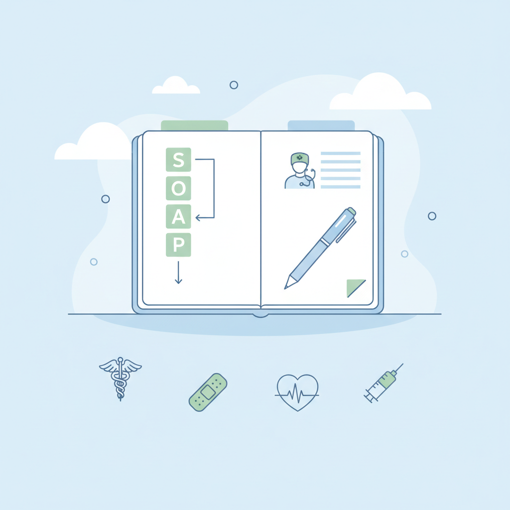 【実習対策】SOAP記録の書き方完全ガイド！看護学生が陥りやすいミスと具体例