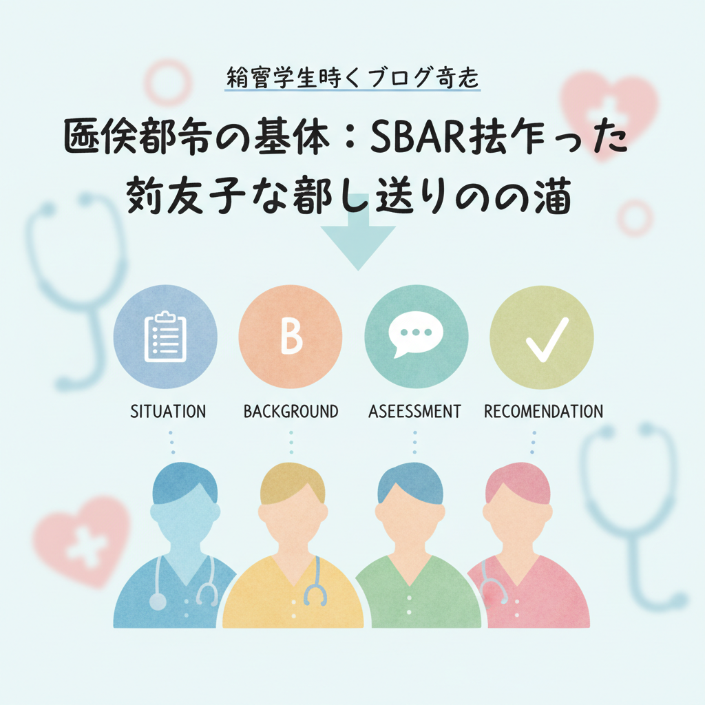 臨床報告の基本：SBAR法を使った効果的な申し送りの方法