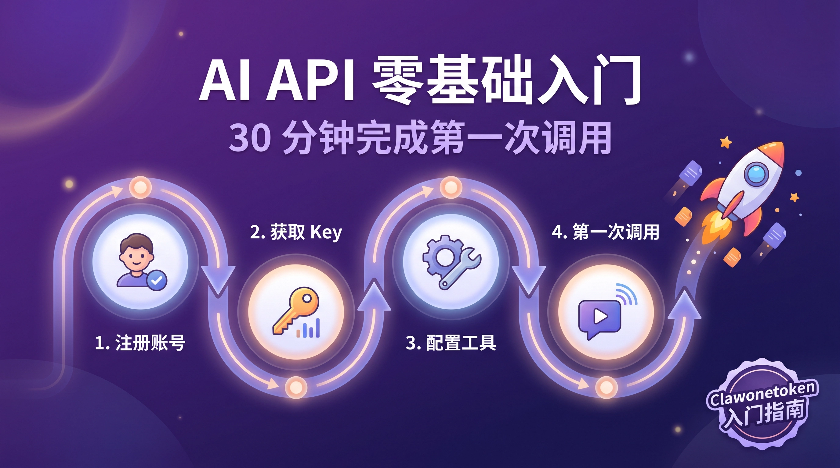AI API 零基础入门指南：从注册到第一次调用，30 分钟上手