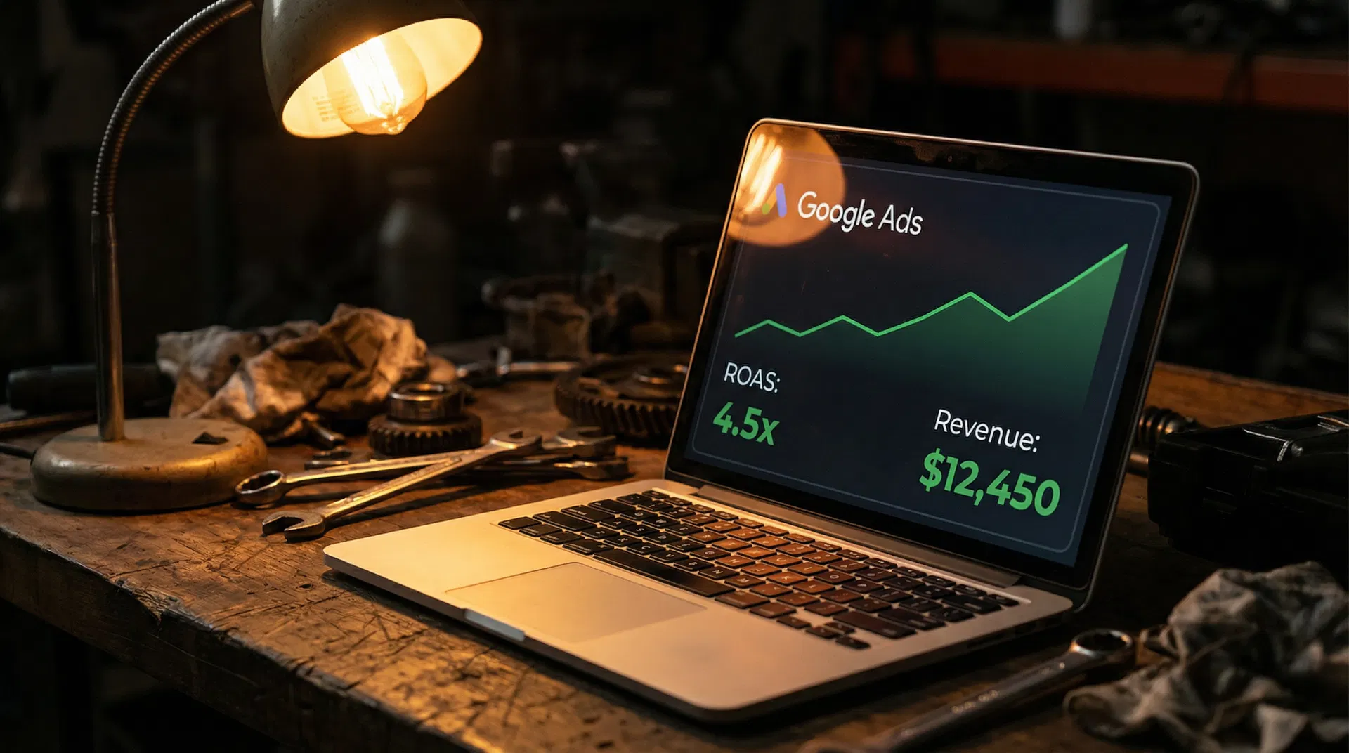 Google Ads dashboard showing campaign performance