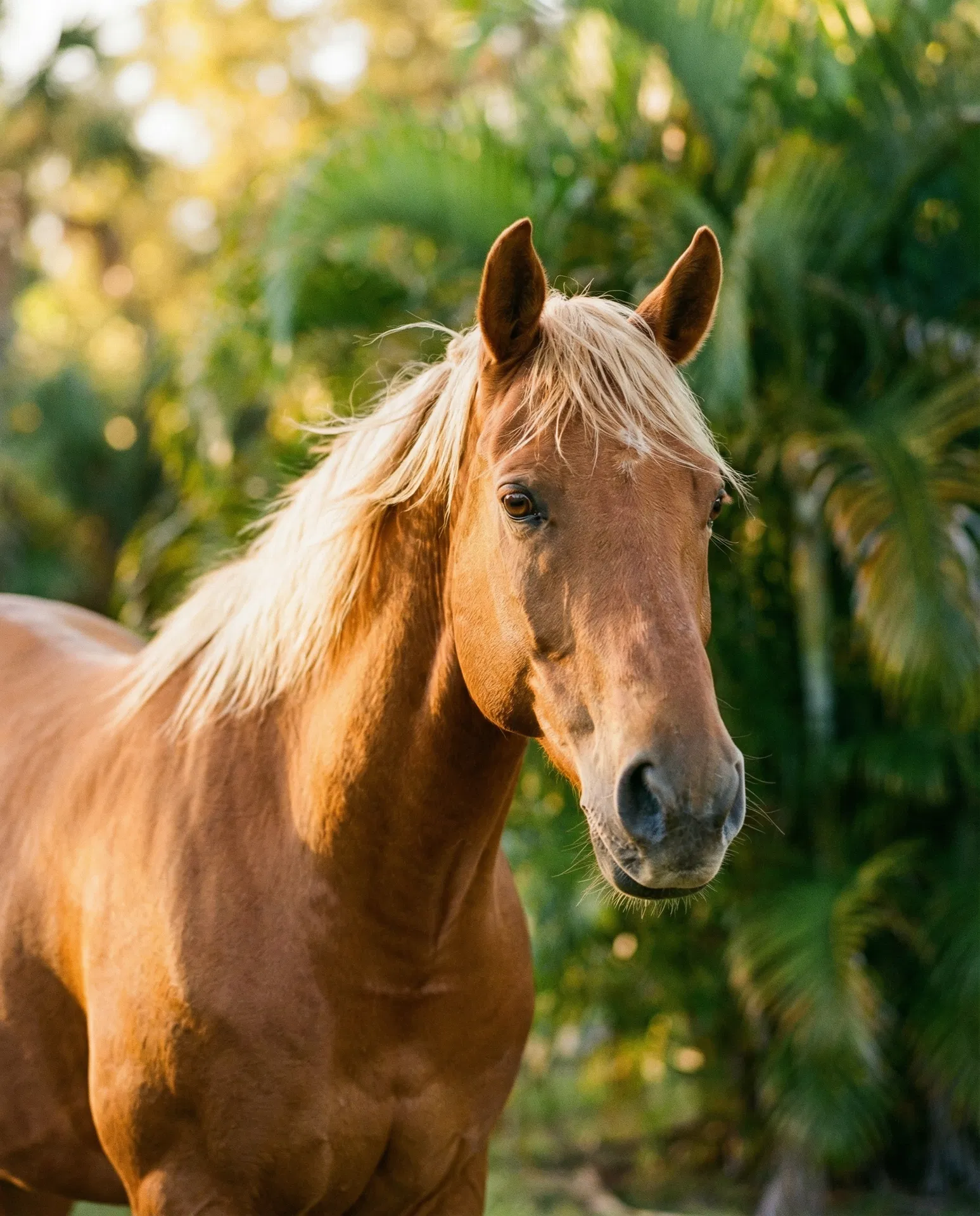 Willow - beautiful chestnut mare, the star of Let's Ride Davie