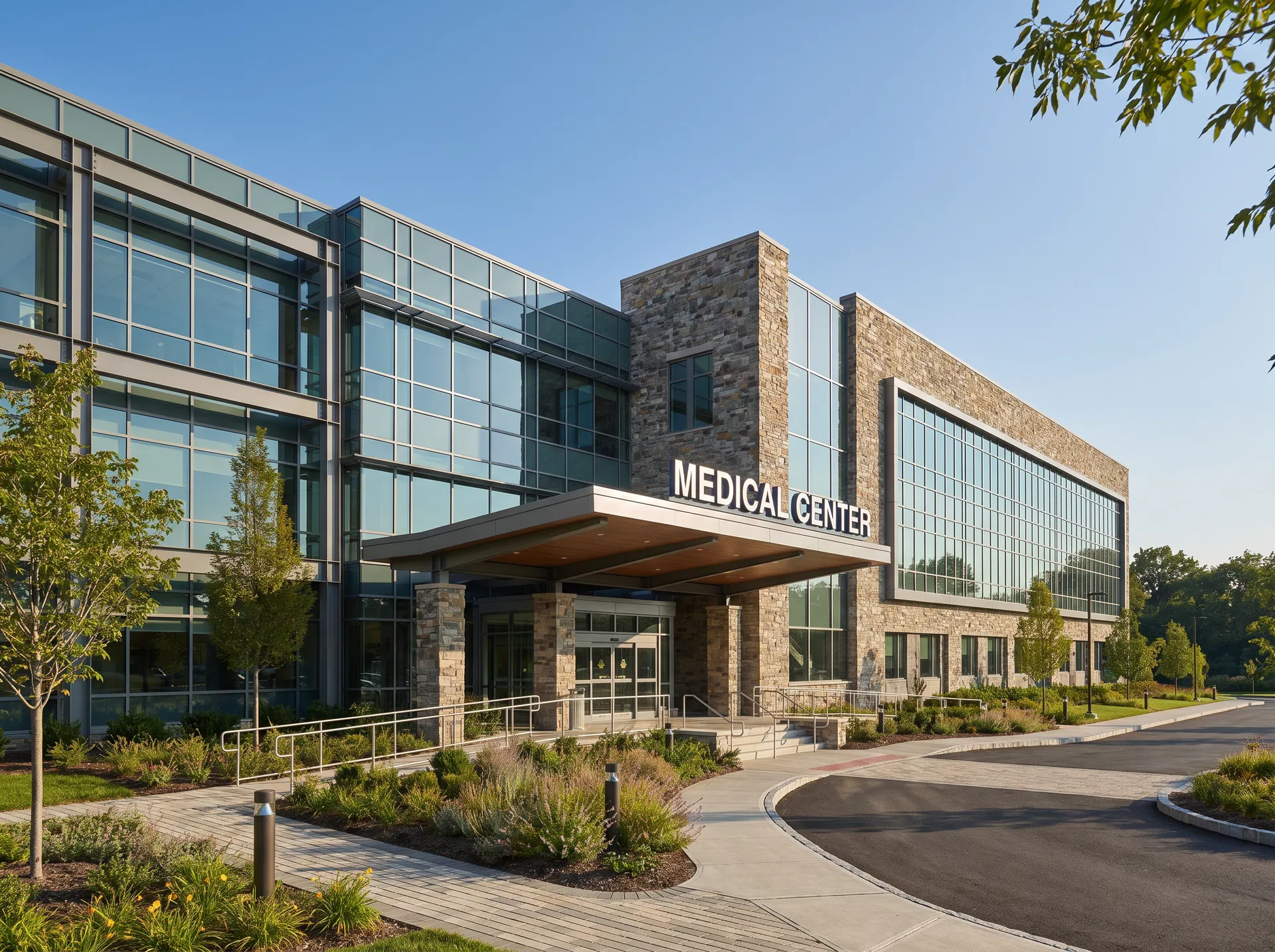 Suburban medical center