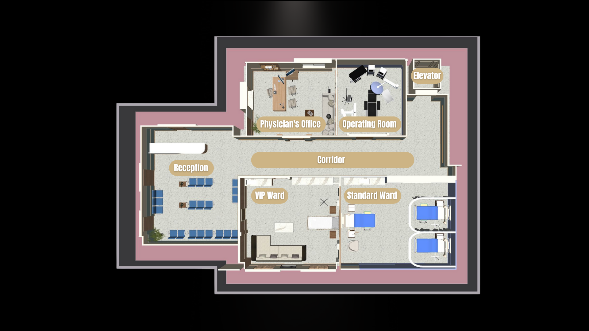 Stage 8 - Hospital Floor Plan