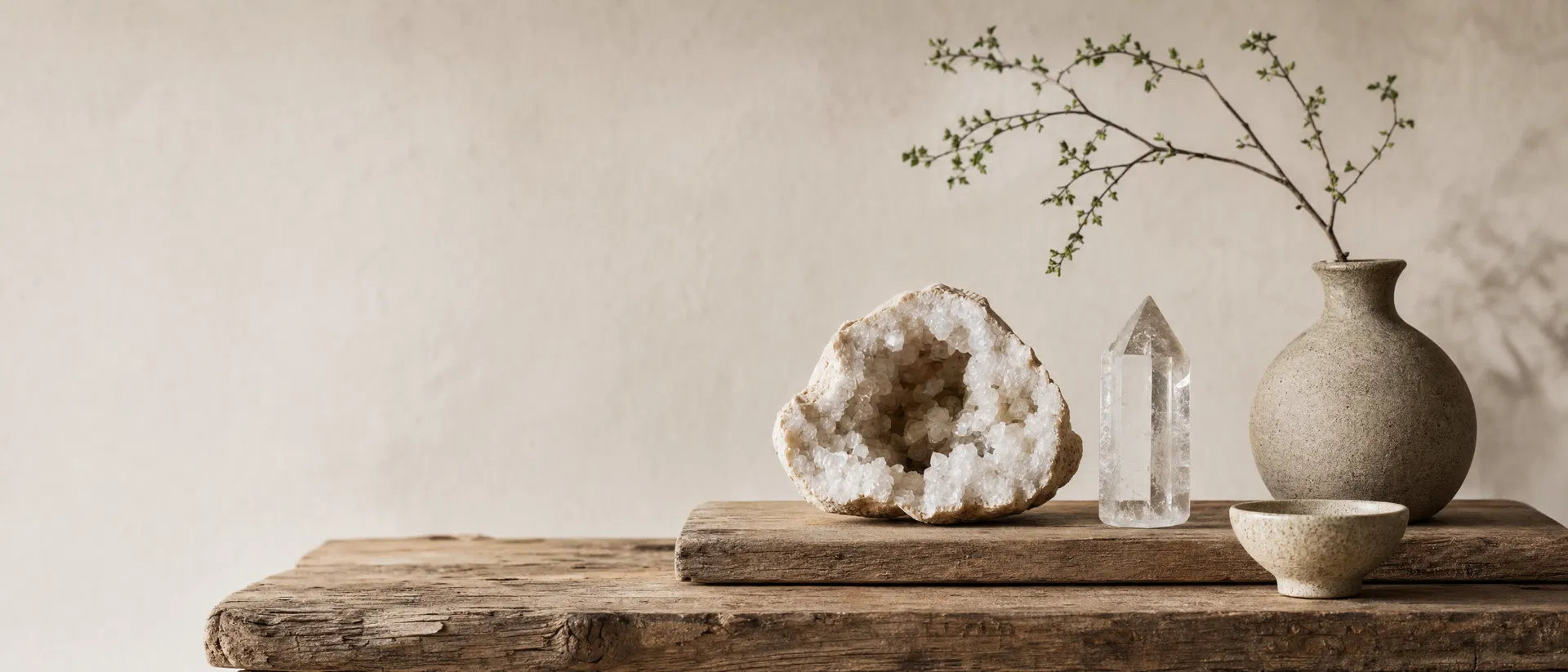 Crystal styling in an intentional space