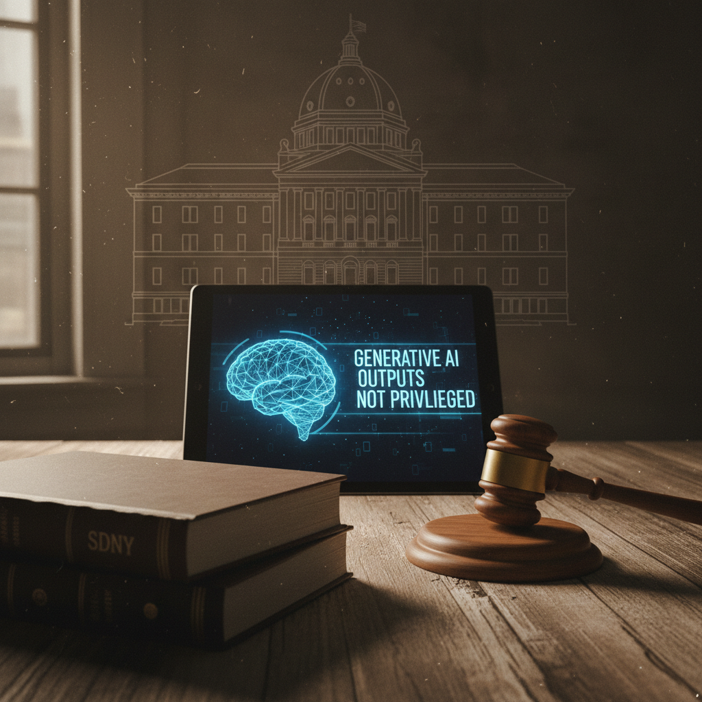 Gavel and AI circuitry representing legal AI and court decisions