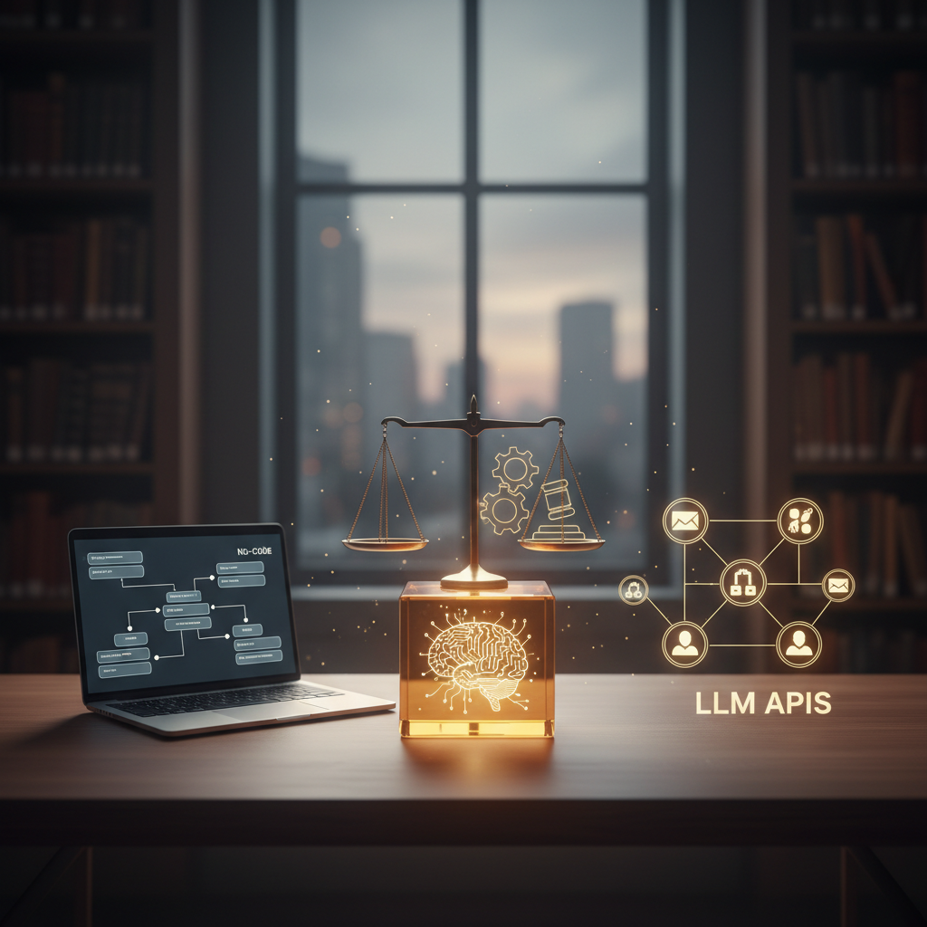 Compliant Legal AI: No-Code, LLM APIs, and Governance