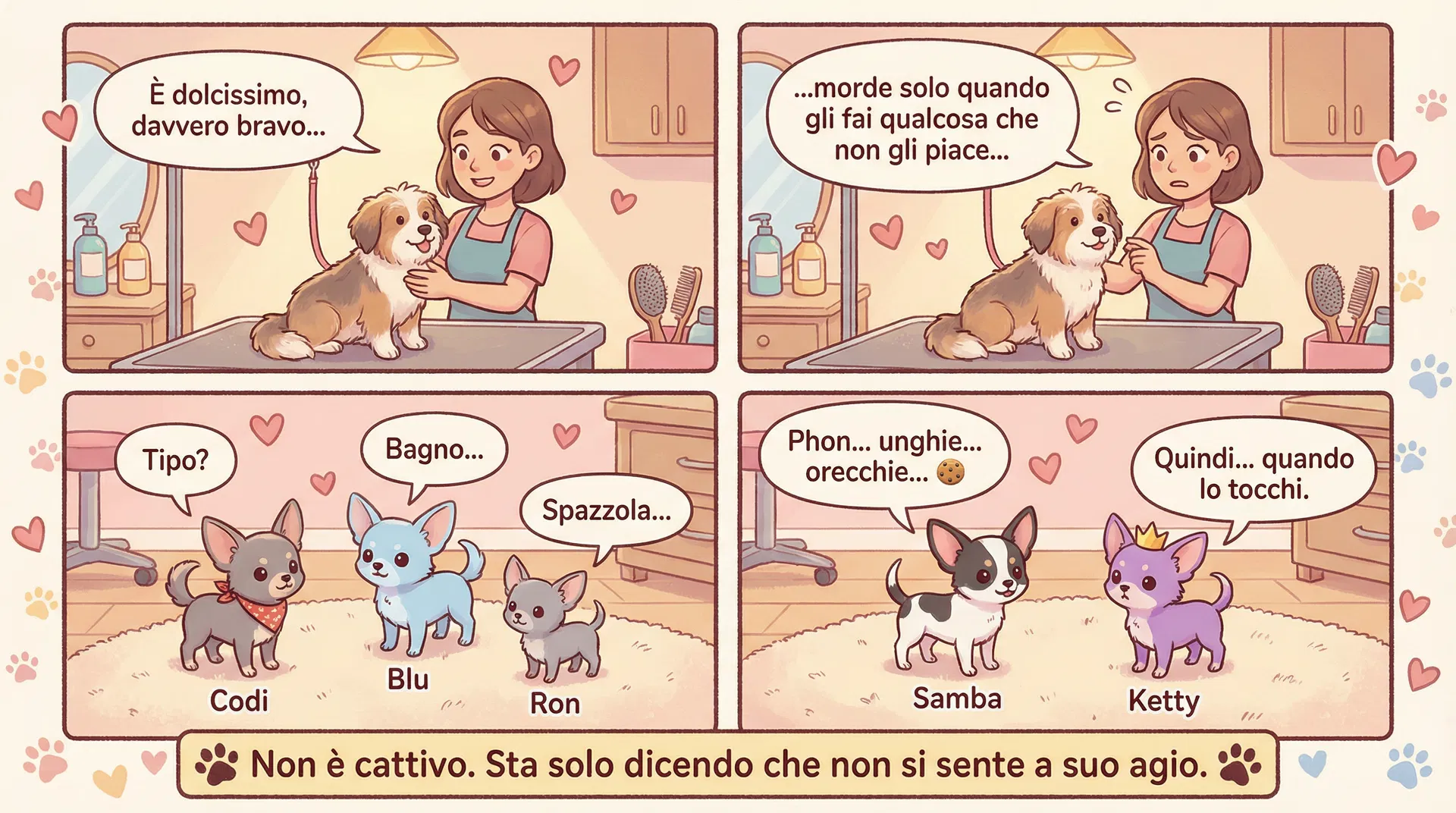 Morde solo quando non gli piace